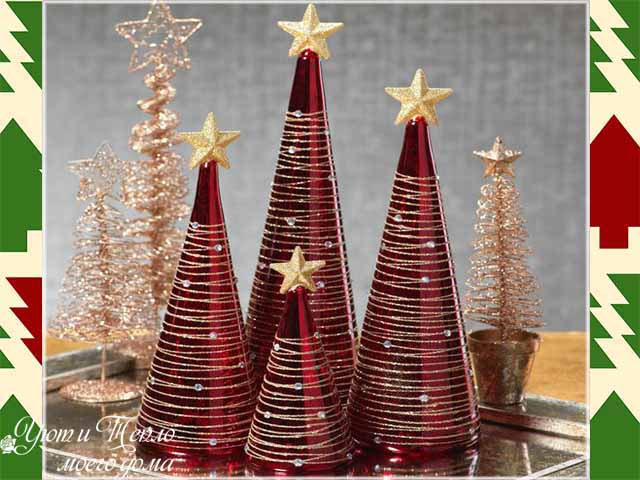 Ёлки своими руками к Новому году из подручных материалов