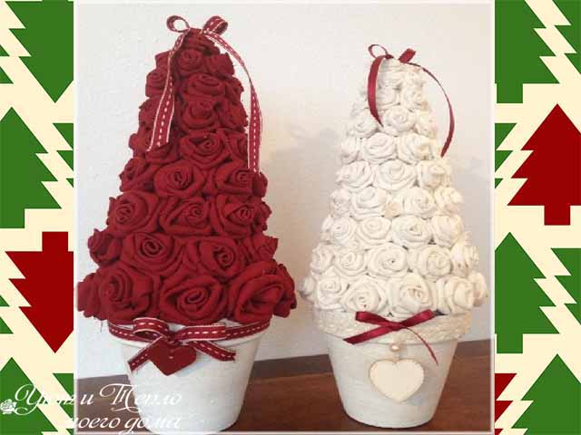 Ёлки своими руками к Новому году из подручных материалов