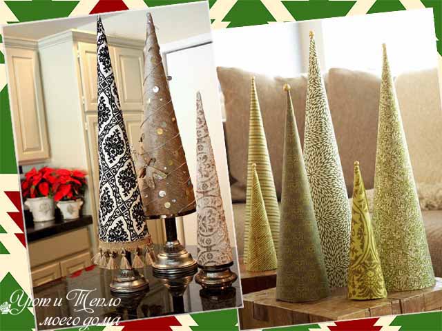 Ёлки своими руками к Новому году из подручных материалов