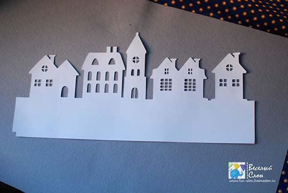 Новогодние домики своими руками из картона и бумаги