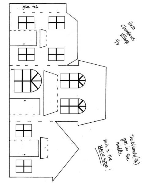 Новогодние домики своими руками из картона и бумаги