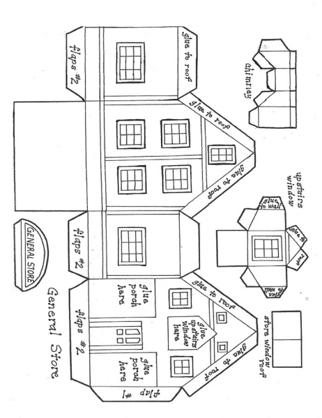 Новогодние домики своими руками из картона и бумаги