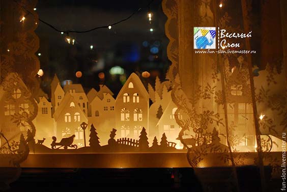 Новогодние домики своими руками из картона и бумаги