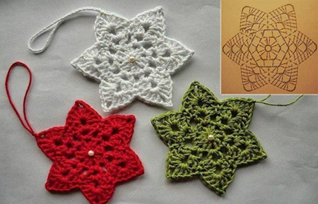 Вязаные елочные игрушки крючком и спицами со схемами и описанием